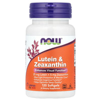 Now Foods, Lutein & Zeaxanthin, 120 Softgels UPC 733739030894 | Hilife Vitamins