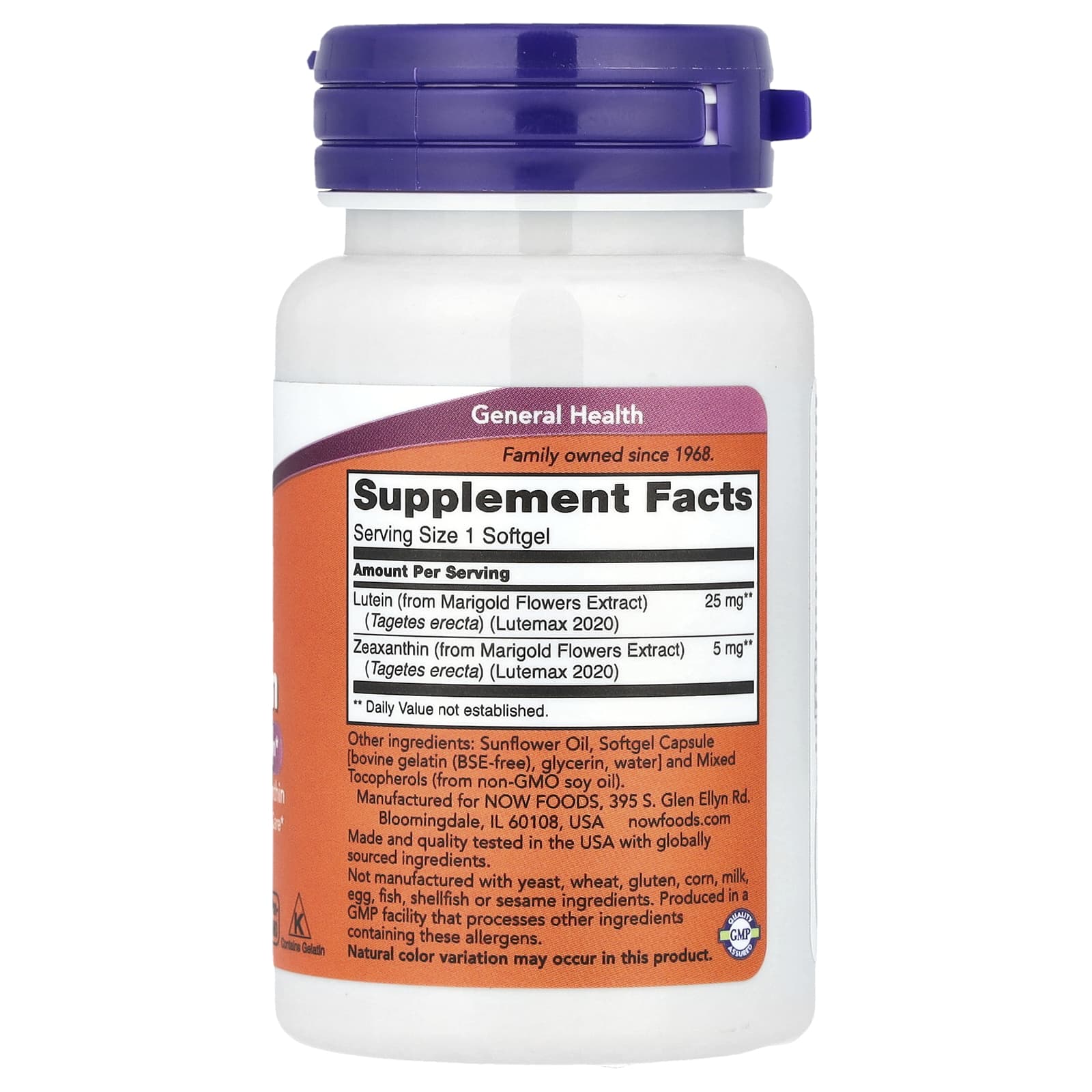 Now Foods, Lutein & Zeaxanthin, 120 Softgels UPC 733739030894 | Hilife Vitamins