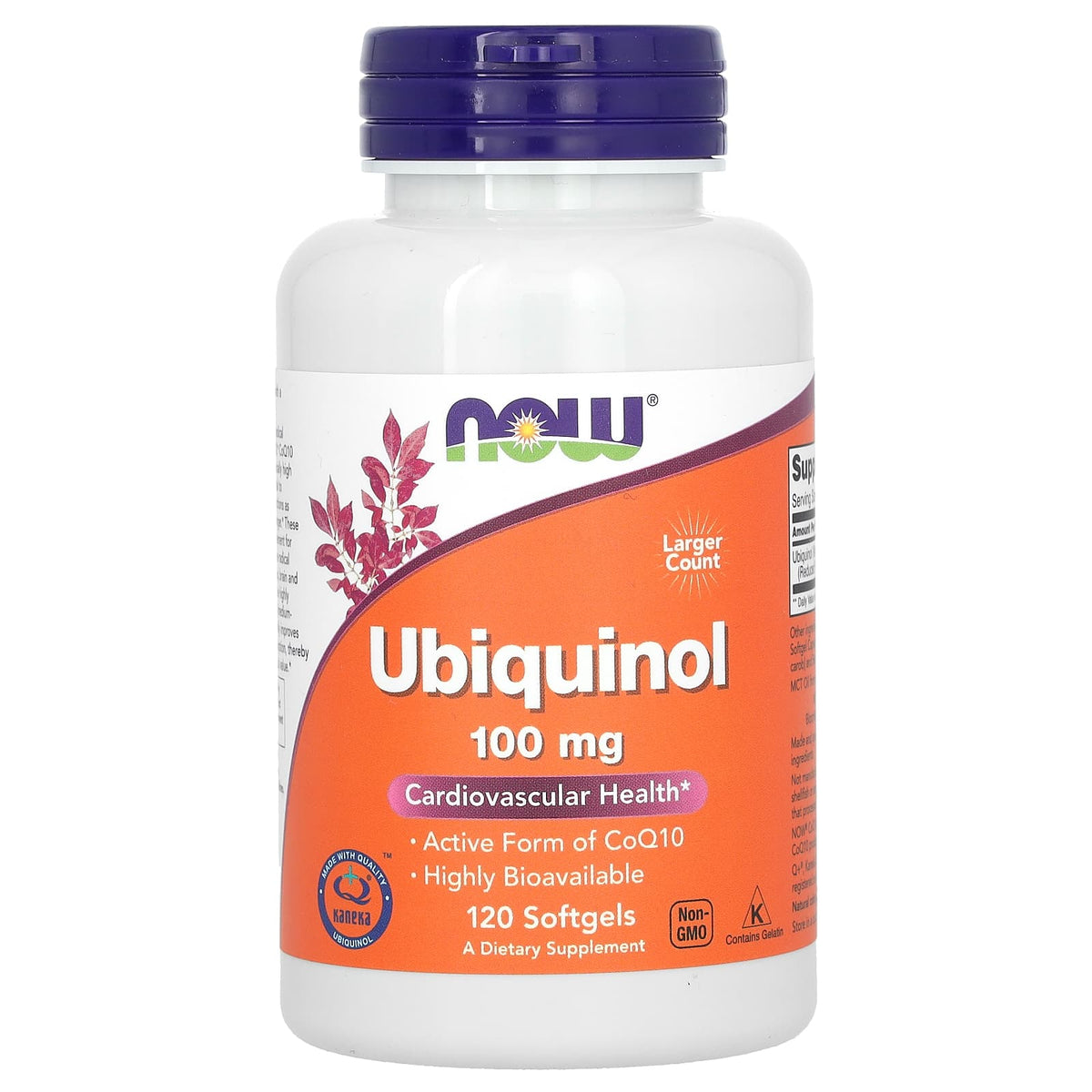 Now Foods, Ubiquinol, 100 mg, 120 Softgels UPC 733739031433 | Hilife Vitamins