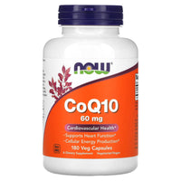 Now Foods, Coq10 60mg, 180 Vegetarian Capsules UPC 733739031549 | HiLife Vitamins