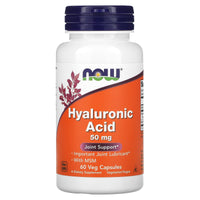 Now Foods, Hyaluronic Acid With MSM, 60 Veg Capsules UPC 733739031563 | HiLife Vitamins