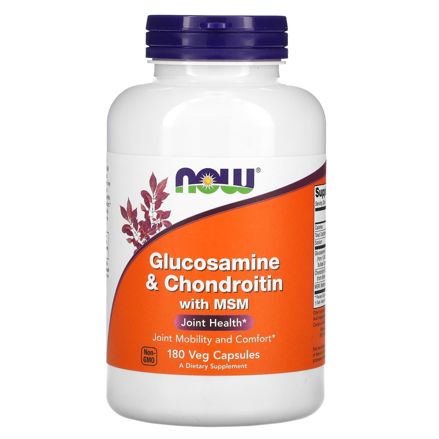 Now Foods, Glucosamine & Chondroitin with MSM, 180 Capsules UPC 733739031723 | HiLife Vitamins