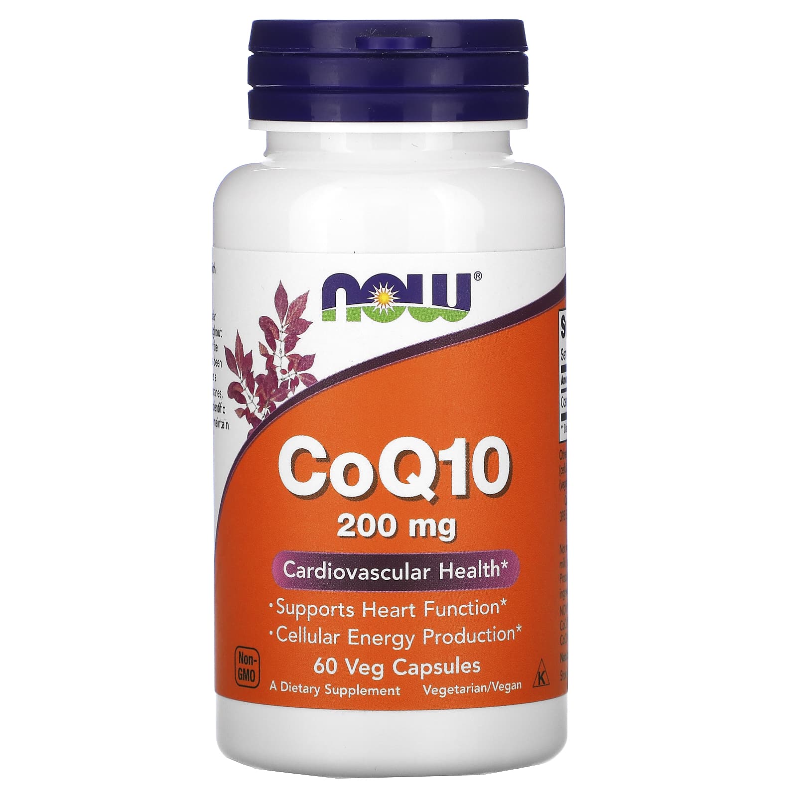 Now Foods, CoQ10, 200 mg, 60 Veg Capsules UPC 733739031761 | HiLife Vitamins