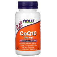 Now Foods, CoQ10, 200 mg, 60 Veg Capsules UPC 733739031761 | HiLife Vitamins