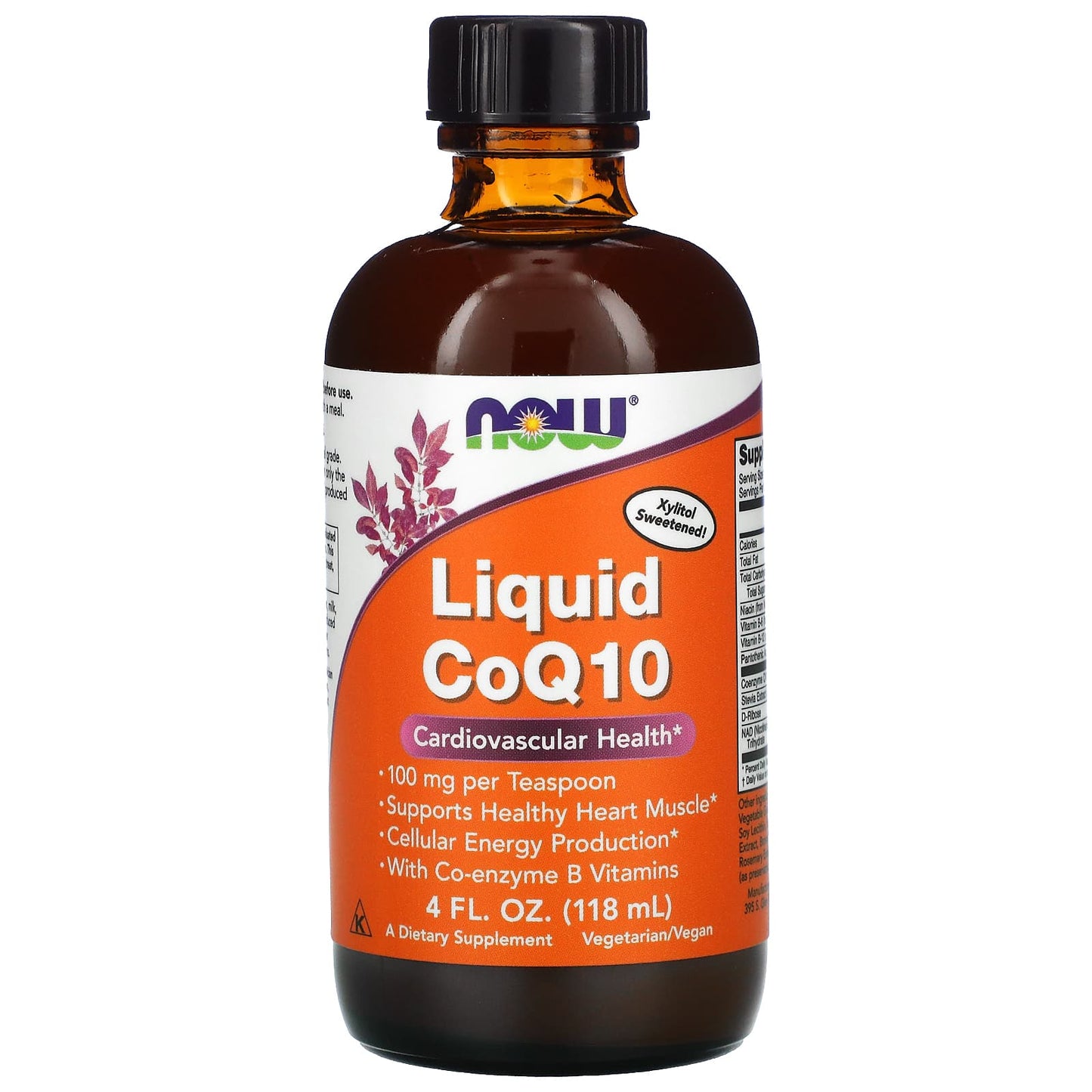 Now Foods, Liquid Coq10 100 mg, 4 OZ UPC 733739031860 | HiLife Vitamins