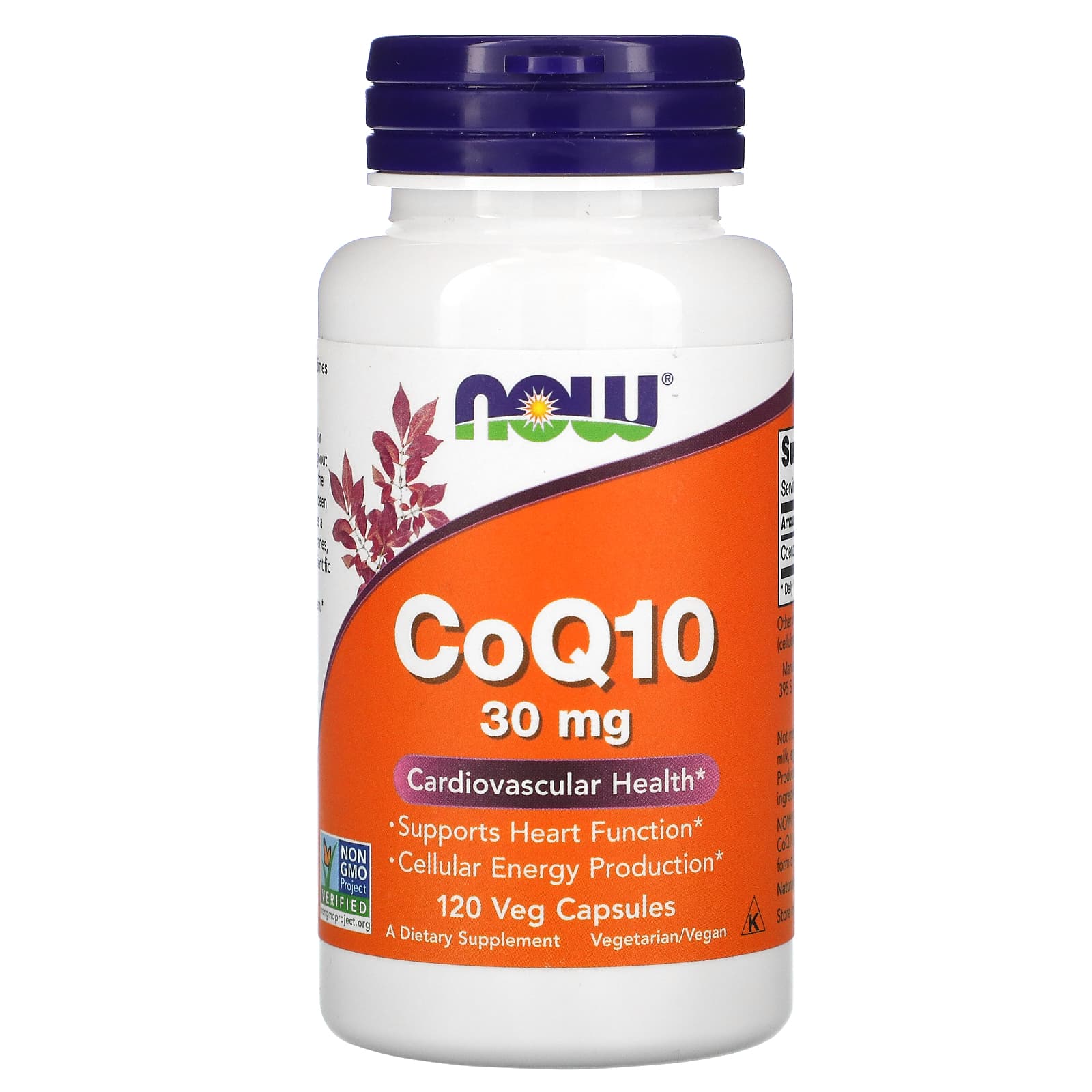 Now Foods, CoQ10, 30 mg, 120 Veg Capsules UPC 733739031884 | Hilife Vitamins