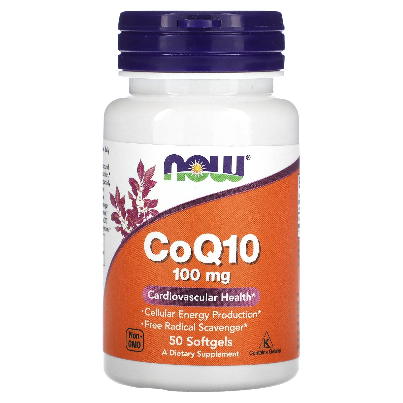 Now Foods, CoQ10 100mg, 50 Softgels UPC 733739032089 | HiLife Vitamins