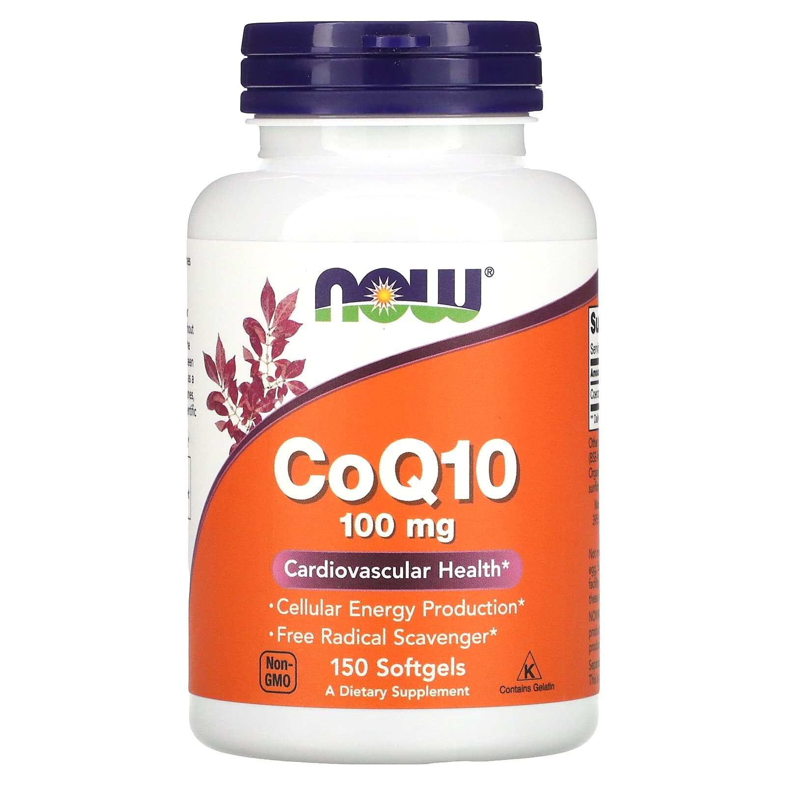 Now Foods, CoQ10, 100 mg, 150 Softgels UPC 733739032096 | HiLife Vitamins