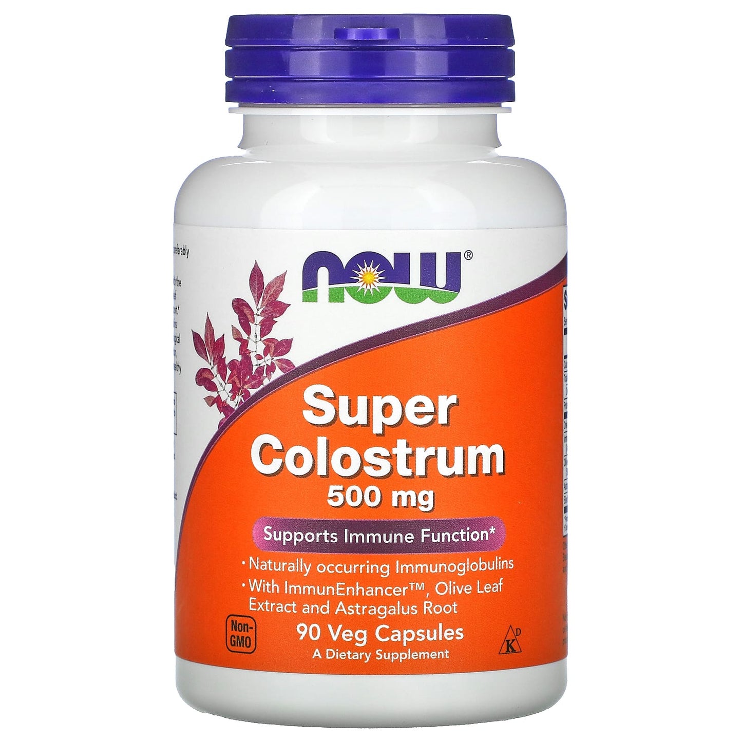 Now Foods, Super Colostrum 500mg 90, 90 Vegetarian Capsules UPC 733739032324 | HiLife Vitamins