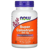 Now Foods, Super Colostrum 500mg 90, 90 Vegetarian Capsules UPC 733739032324 | HiLife Vitamins