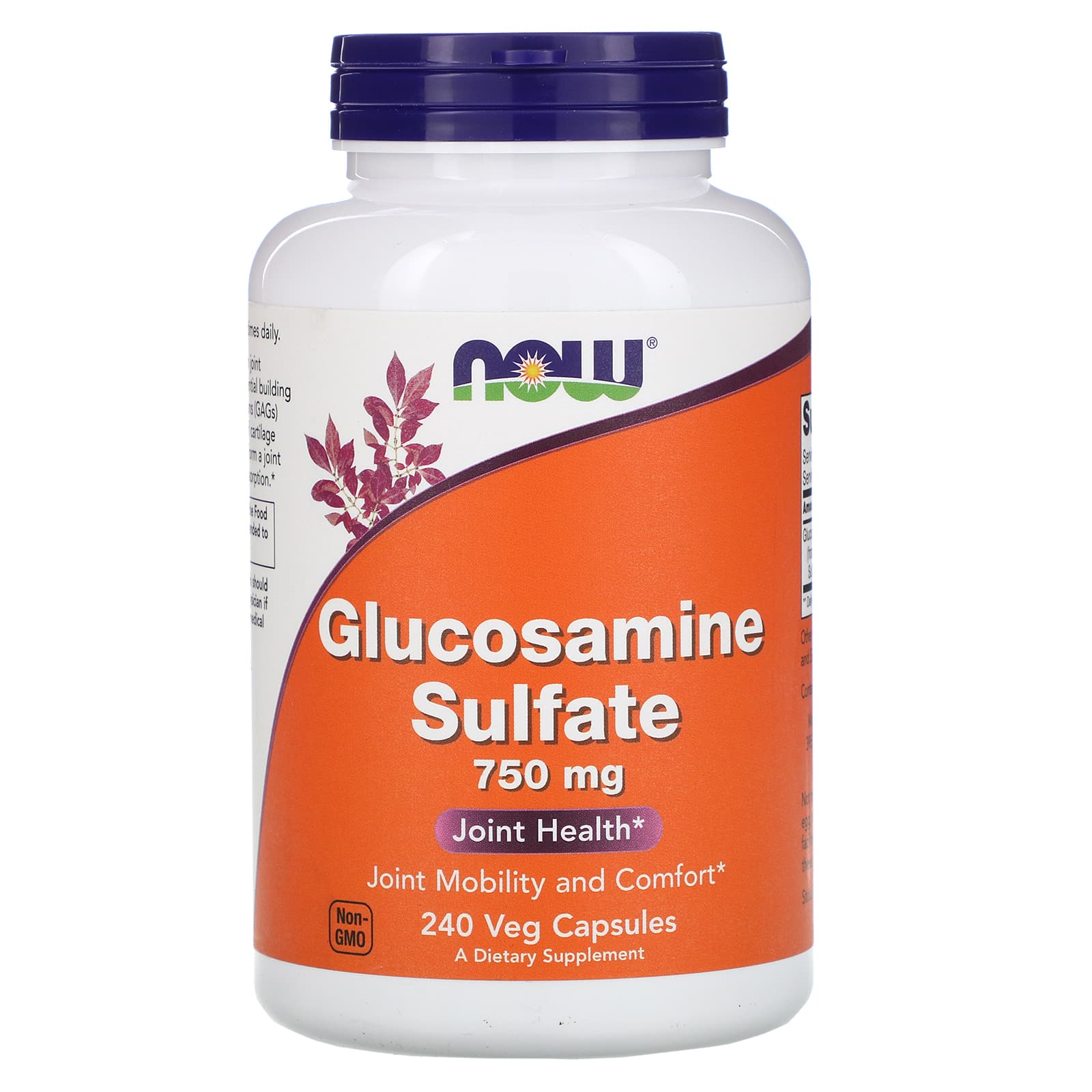 Now Foods, Glucosamine Sulfate 750 mg, 240 Capsules UPC 733739032386 | HiLife Vitamins