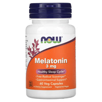 Now Foods, Melatonin 3 mg, 60 Capsules UPC 733739032553 | HiLife Vitamins