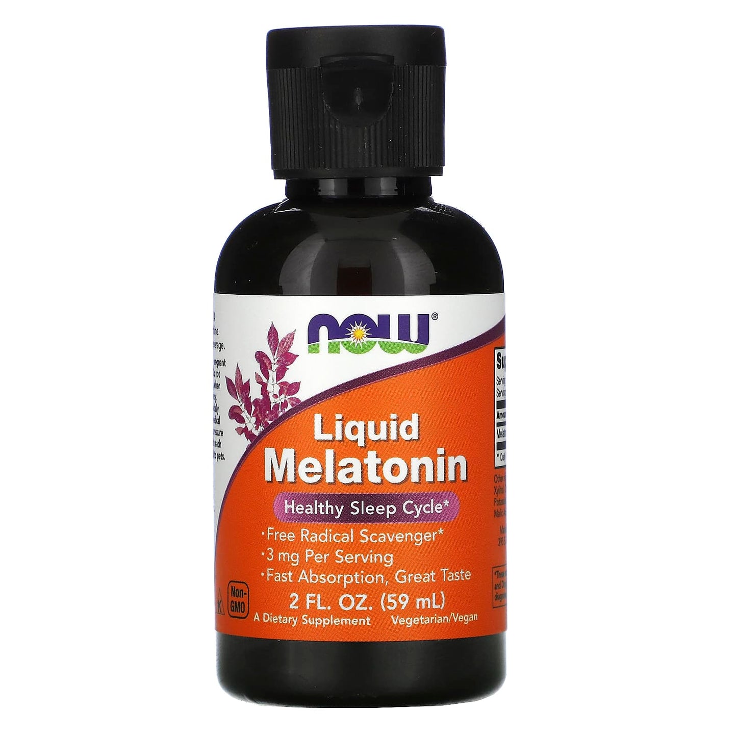 Now Foods, Liquid Melatonin, 2 fl oz UPC 733739032614 | HiLife Vitamins