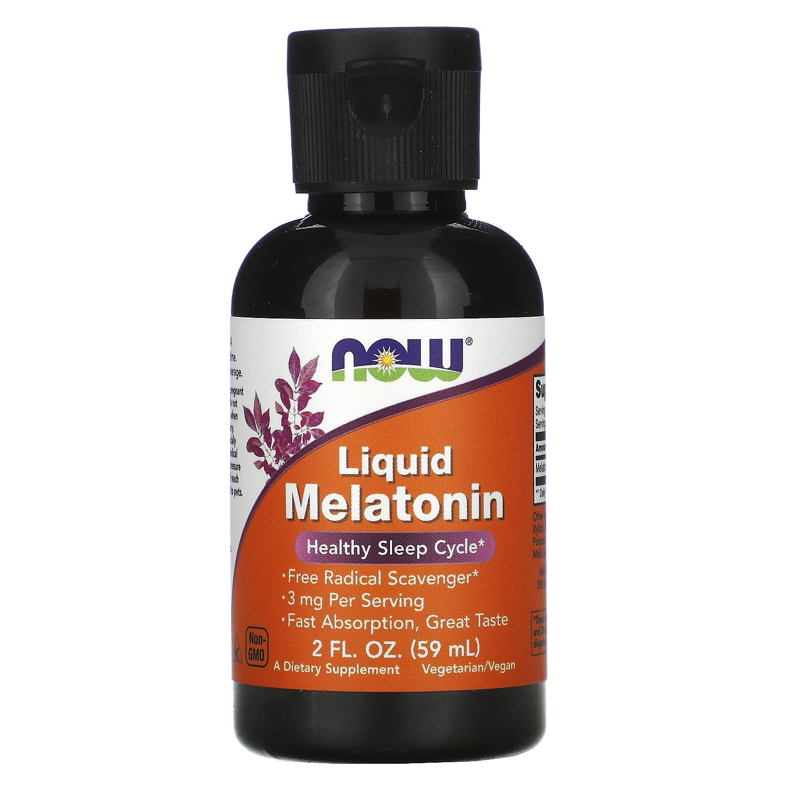 Now Foods, Liquid Melatonin, 2 fl oz UPC 733739032614 | HiLife Vitamins
