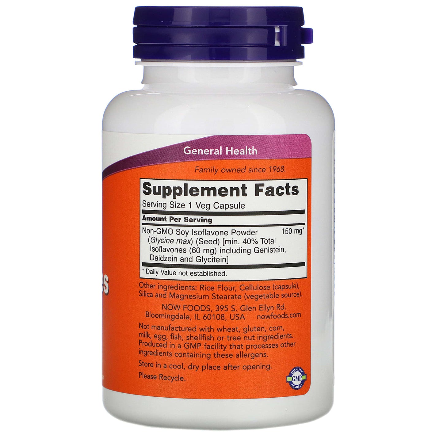 Now Foods, Soy Isoflavones 300mg, 120 Vegetarian Capsules UPC 733739032881 | HiLife Vitamins