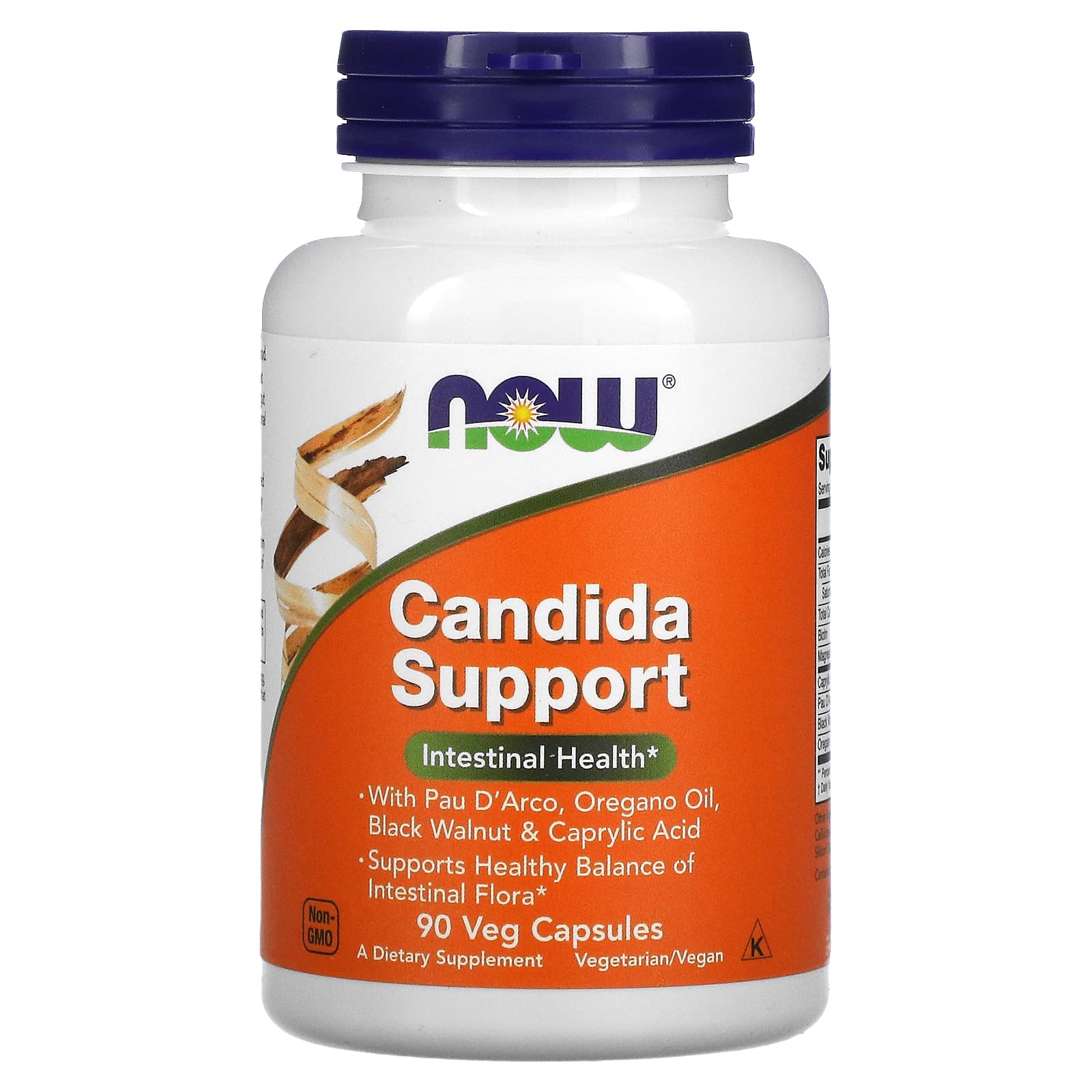 Now Foods, Candida Support, 90 Veg Capsules UPC 733739033086 | HiLife Vitamins
