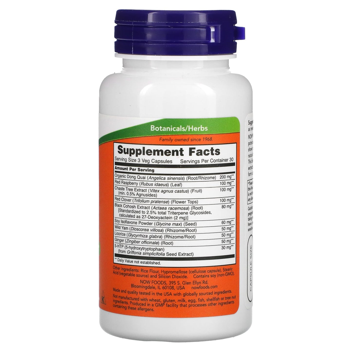 Now Foods, MENOPAUSE SUPPORT NEW 90, 90 Capsules UPC 733739033253 | HiLife Vitamins