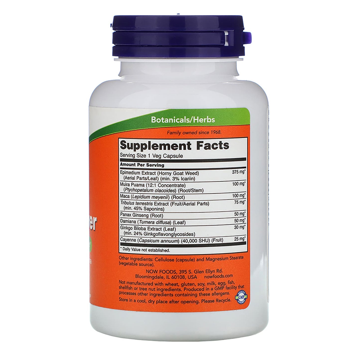 Now Foods, MEN'S VIRILITY POWER, 120 Capsules UPC 733739033291 | HiLife Vitamins