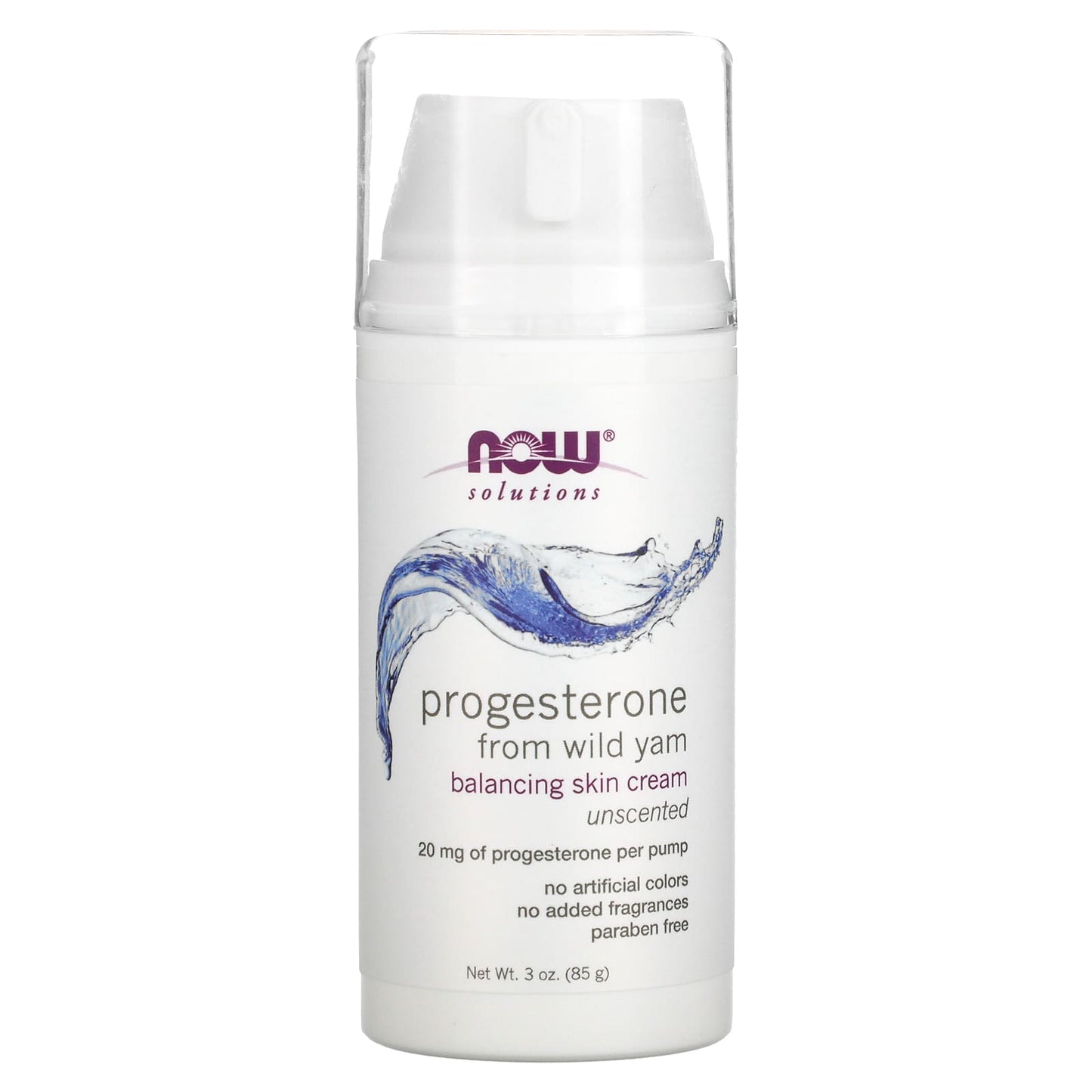 Now Foods, Natural Progesterone Liposomal Cream Unscented, 3 Oz UPC 733739033383 | HiLife Vitamins