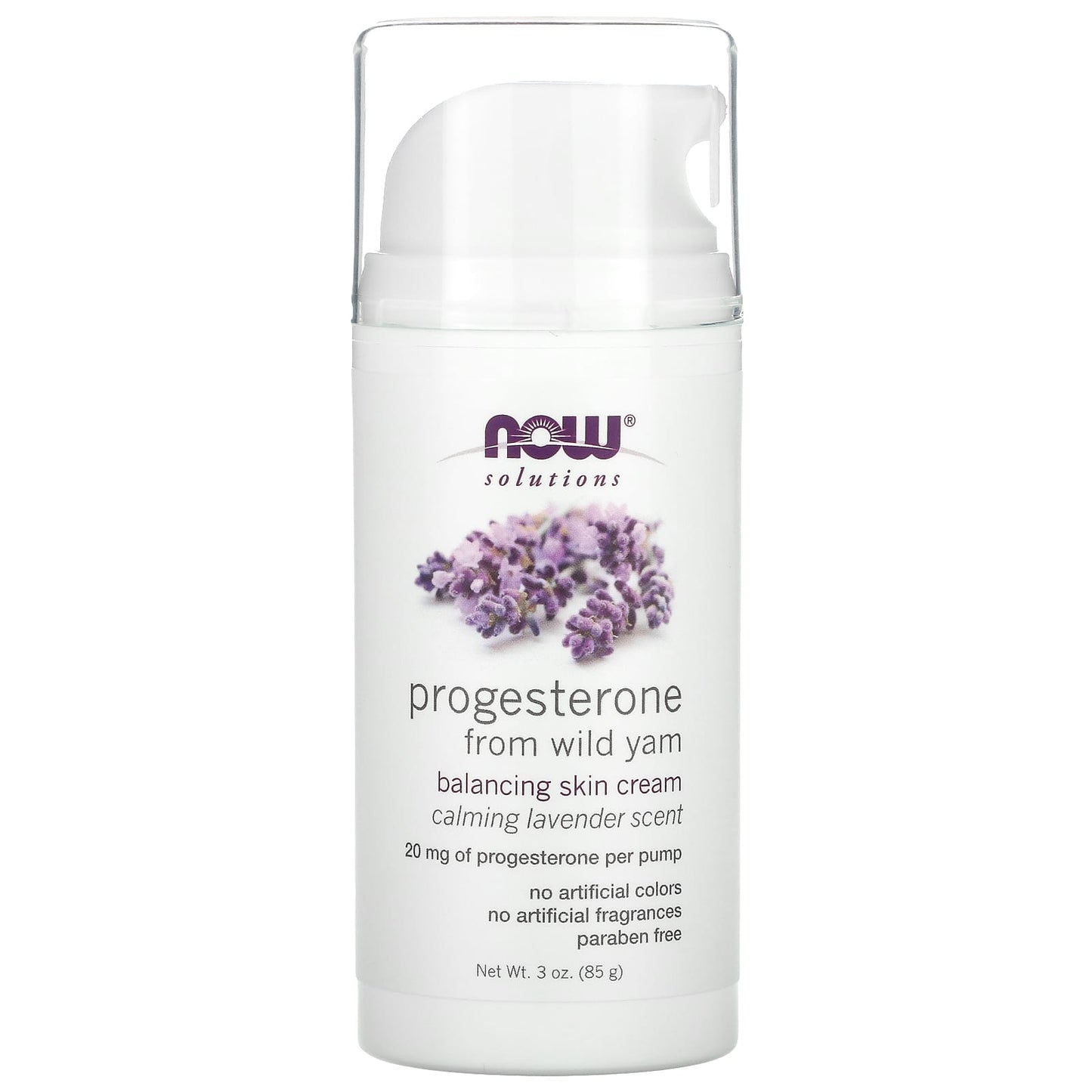 Now Foods, Natural Progestrone Lavender, 3 OZ OZ UPC 733739033468 | HiLife Vitamins