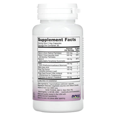 Now Foods, Wrinkle Rescue, 60 Capsules UPC 733739033673 | HiLife Vitamins
