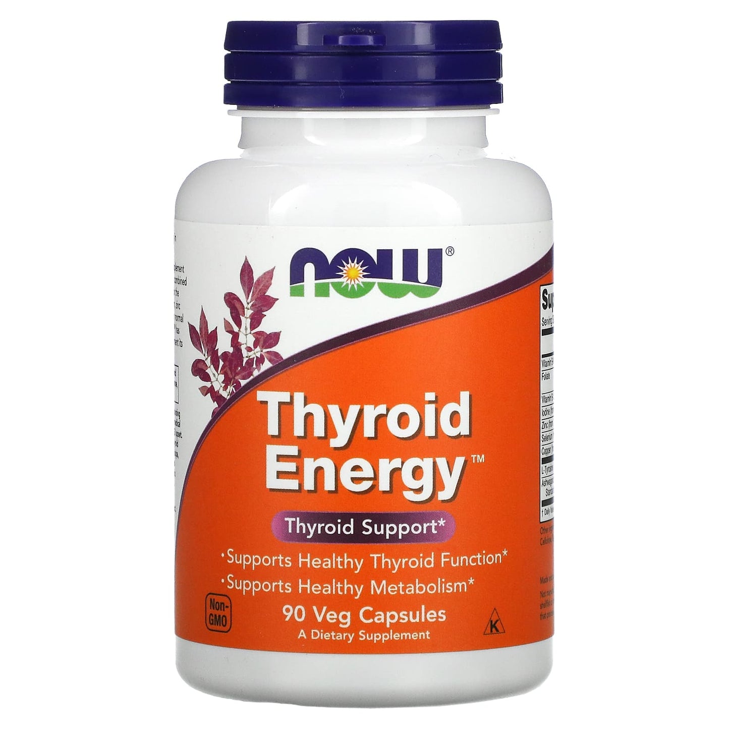 Now Foods, Thyroid Energy, 90 Vegetarian Capsules UPC 733739033680 | HiLife Vitamins