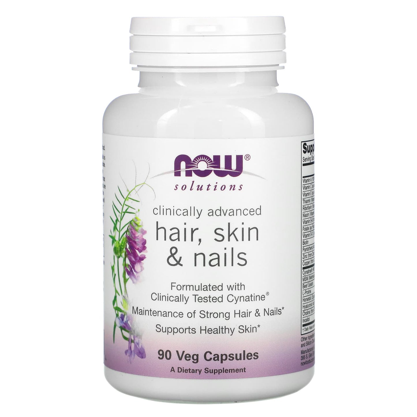 Now Foods, Clinically Advanced Hair, Skin and Nail Formula, 90 Capsules UPC 733739033734 | HiLife Vitamins
