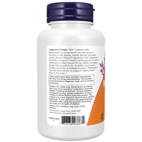 Now Foods, Resveratrol, Maximum Strength, 600 mg, 60 Veg Capsules UPC 733739033871 | HiLife Vitamins
