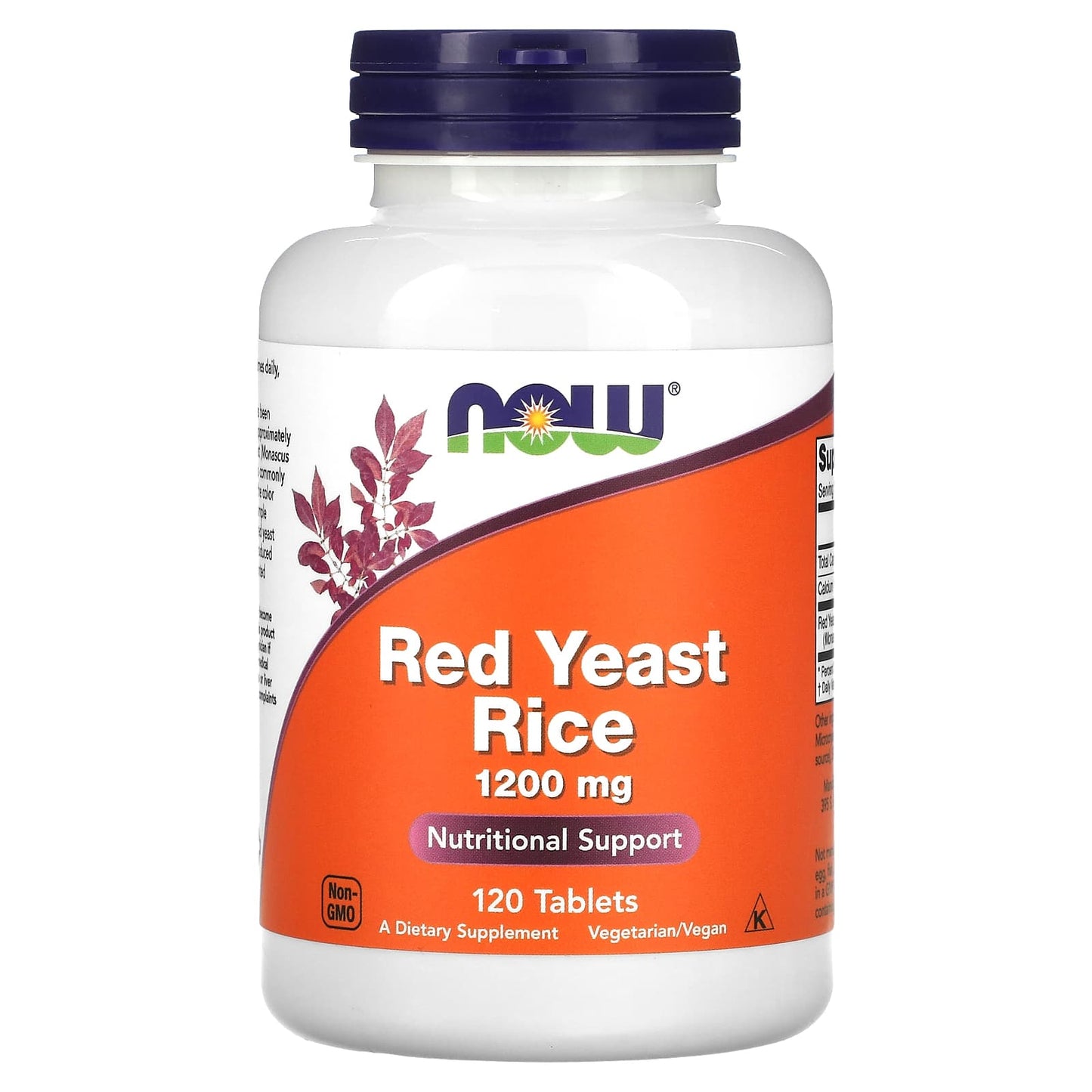 Now Foods, Red Rice Yeast Extract 1200 mg, 120 Tablets UPC 733739035035 | HiLife Vitamins