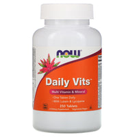 Now Foods, DAILY VITS MULTI, 250 Tablets UPC 733739037718 | HiLife Vitamins
