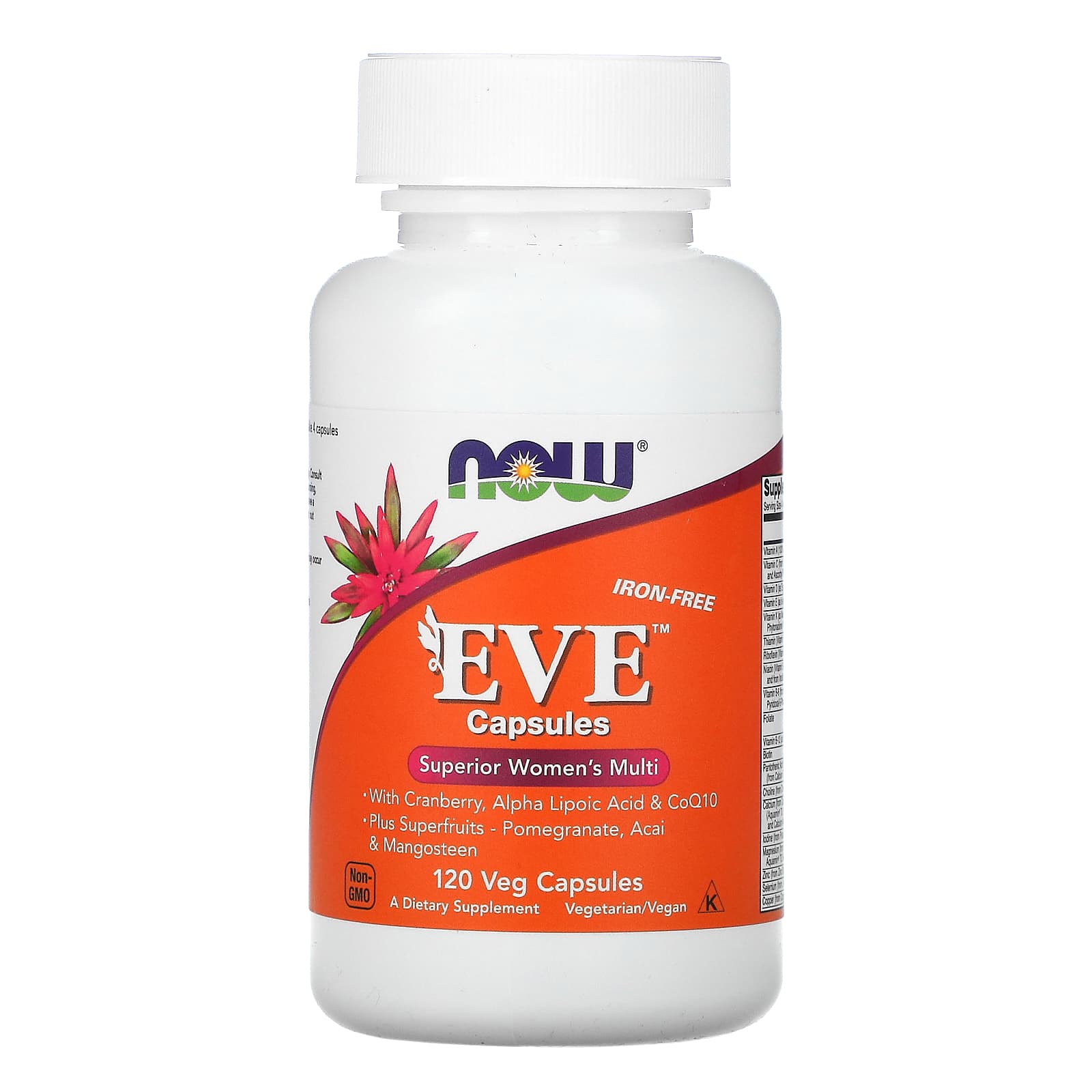 Now Foods, Eve Multi, 120 Veg Capsules UPC 733739037985 | HiLife Vitamins