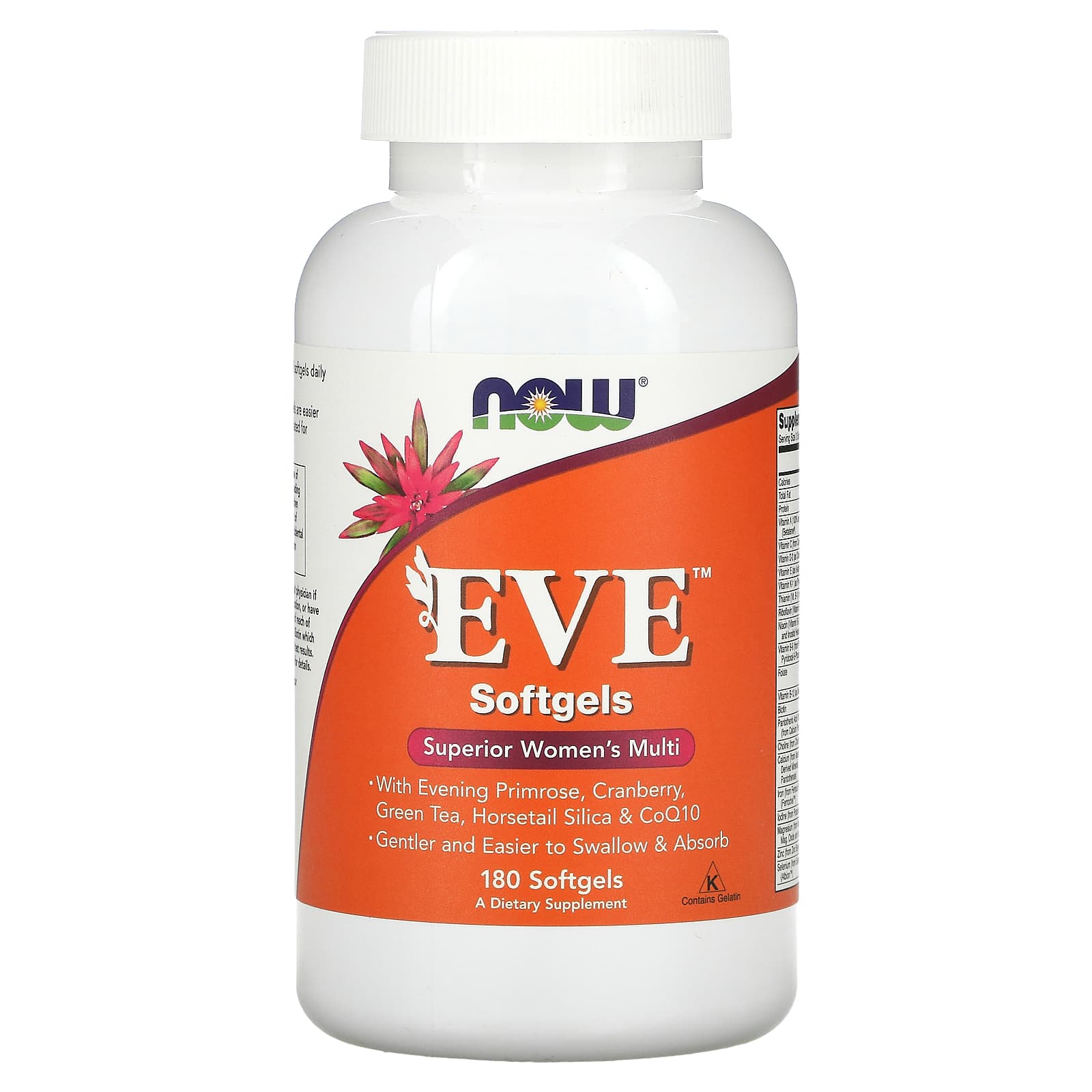 Now Foods, Eve Superior Women's Multi, 180 Softgels UPC 733739038036 | HiLife Vitamins