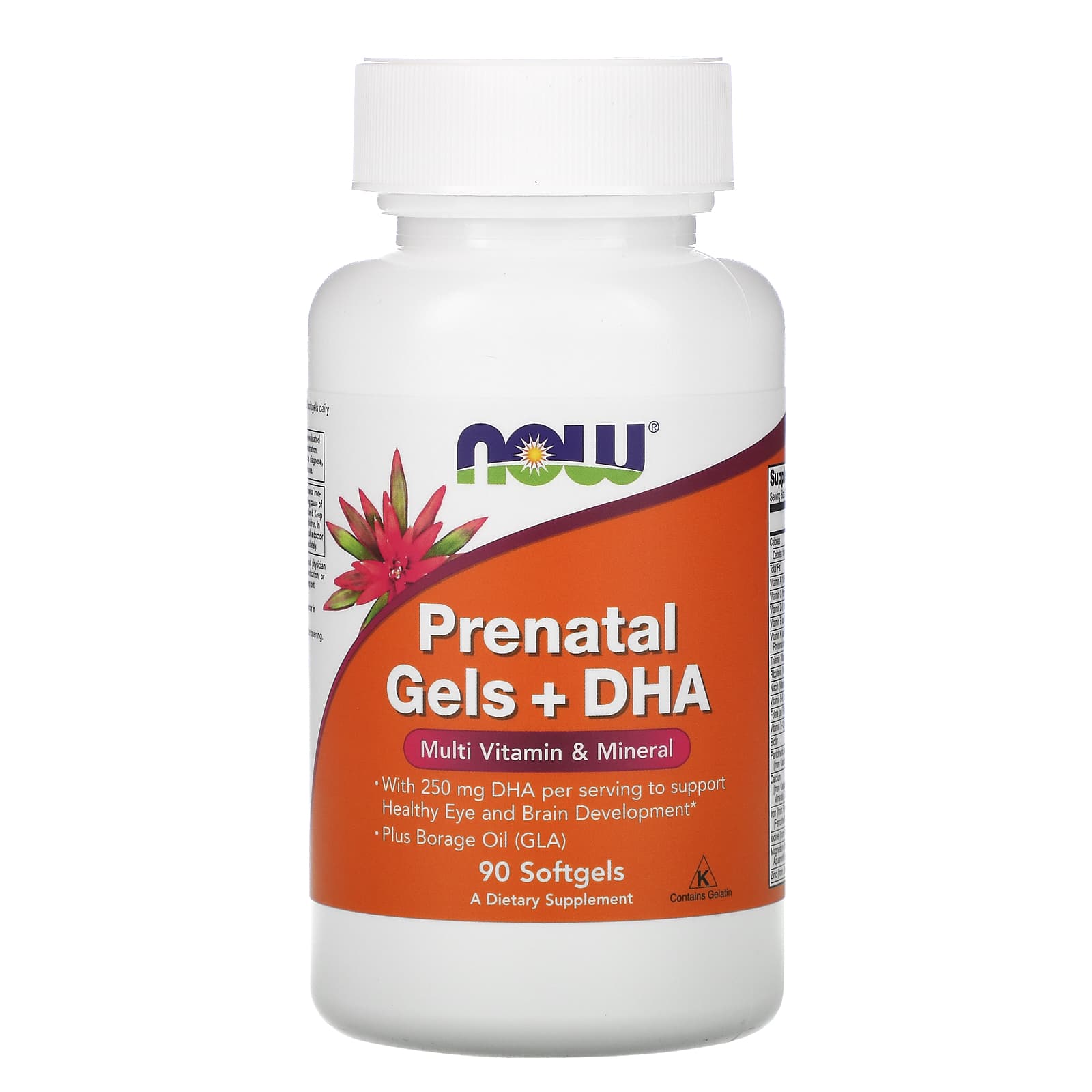 Now Foods, PRE-NATAL MULTIVITAMIN WITH DHA, 90 Softgels UPC 733739038098 | HiLife Vitamins