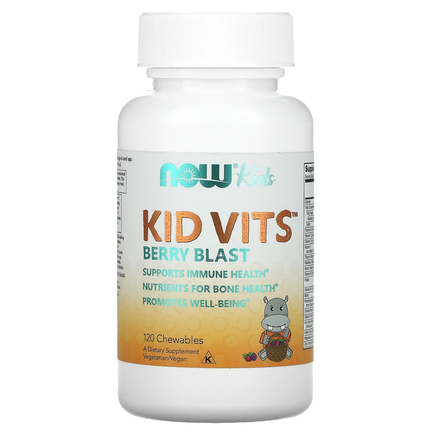 Now Foods, KID VITS - BERRY BLAST 120, 120 Tablets UPC 733739038821 | HiLife Vitamins