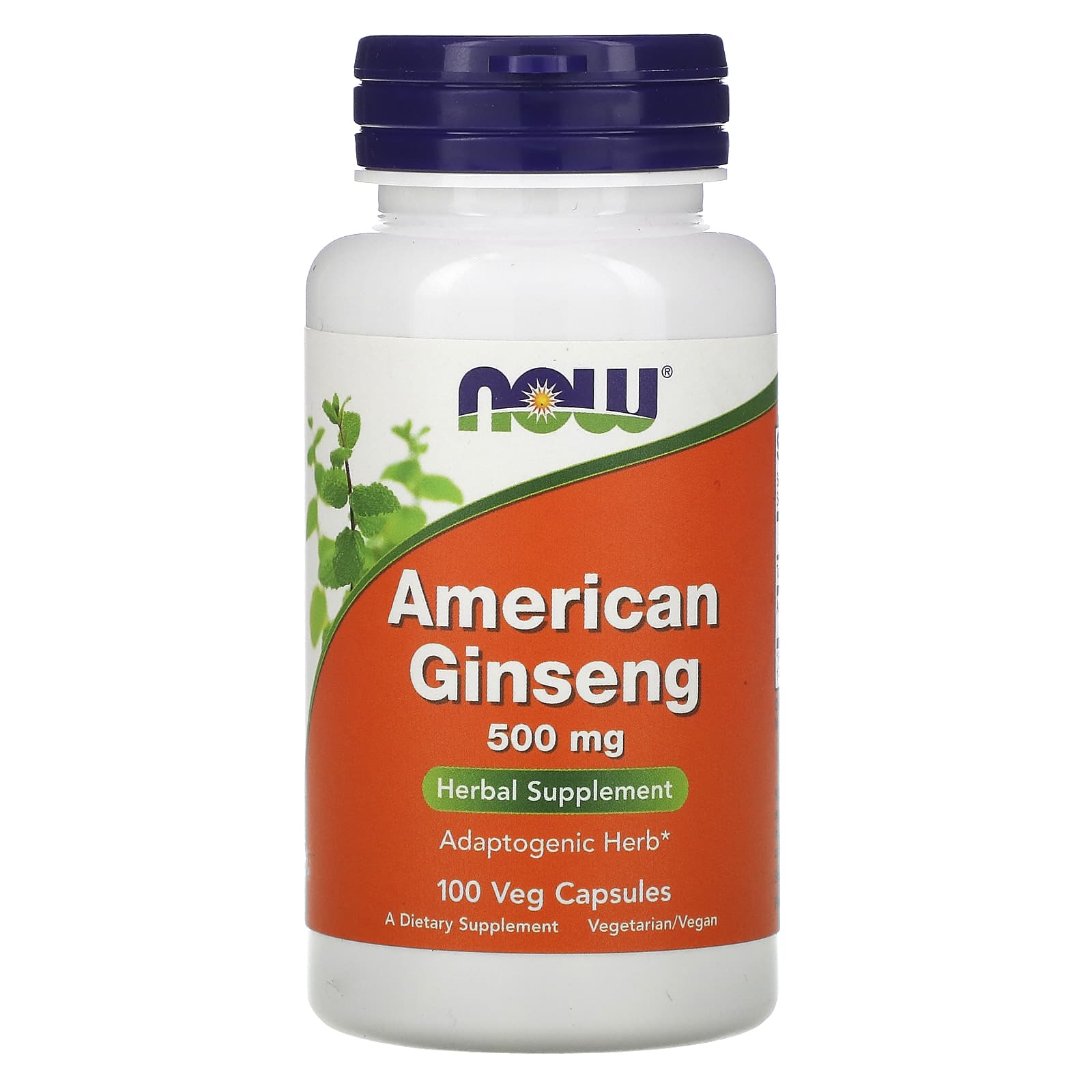 Now Foods, AMERICAN GINS 5% 500mg, 100 Capsules UPC 733739040046 | HiLife Vitamins