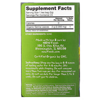 Now Foods, Senna Organic Tea Bags, 24 PK UPC 733739042361 | HiLife Vitamins