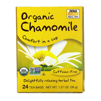 Now Foods, CHAMOMILE TEA BAGS ORGANIC 24 BAGS, 24 PK UPC 733739042446 | HiLife Vitamins