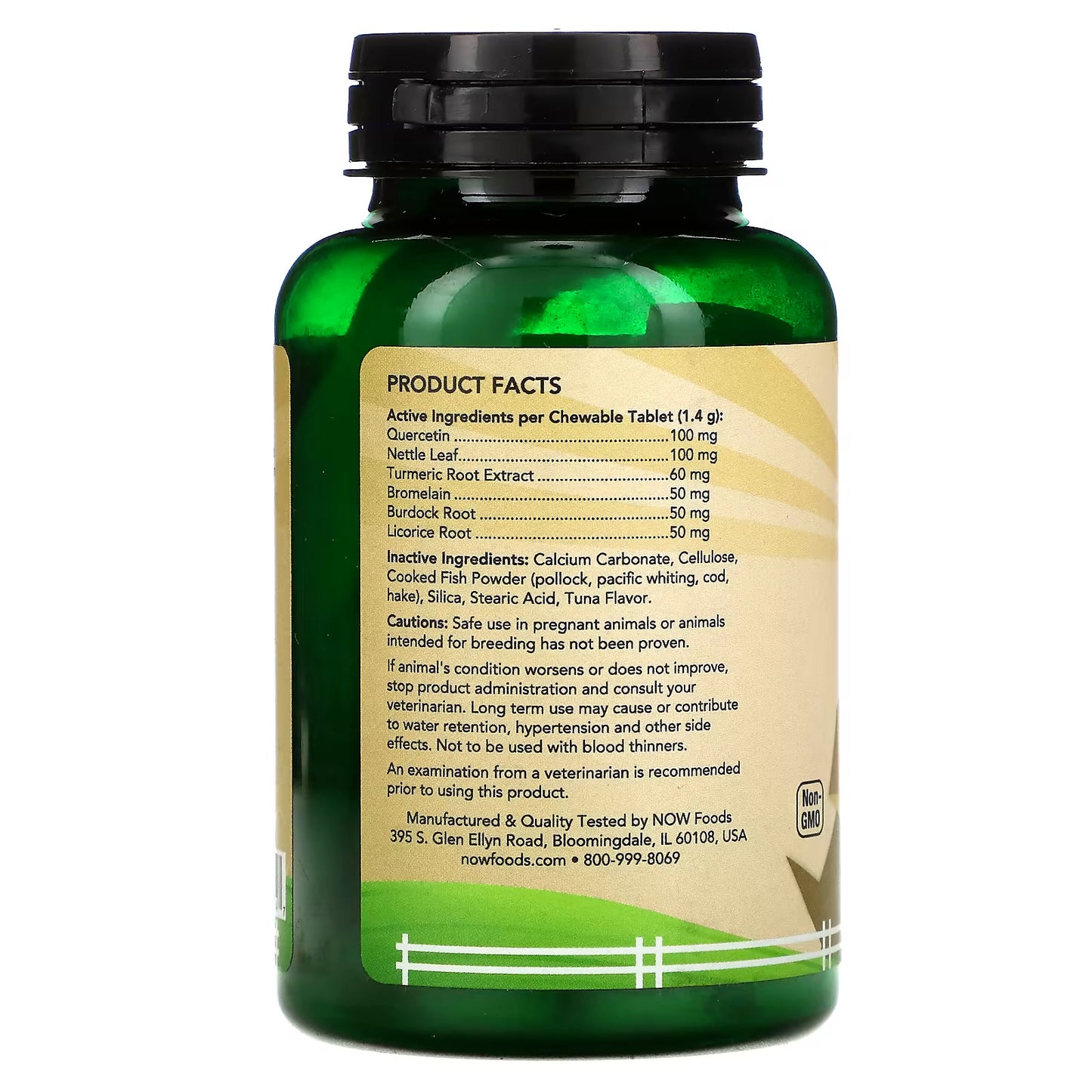 Now Foods, Pet Allergy for Dogs/Cats, 75 Chewable Tablets UPC 733739043047 | HiLife Vitamins