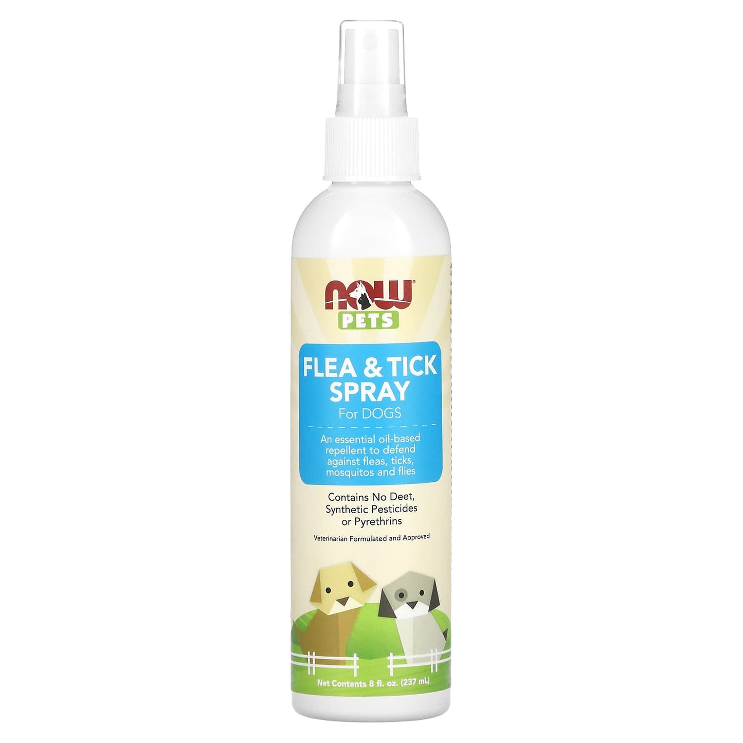 Now Foods, Pets, Flea & Tick Spray for Dogs, 8 Oz UPC 733739043078 | HiLife Vitamins