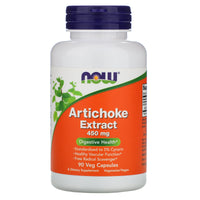 Now Foods, Artichoke Extract 450mg, 90 Vegetarian Capsules UPC 733739045928 | HiLife Vitamins