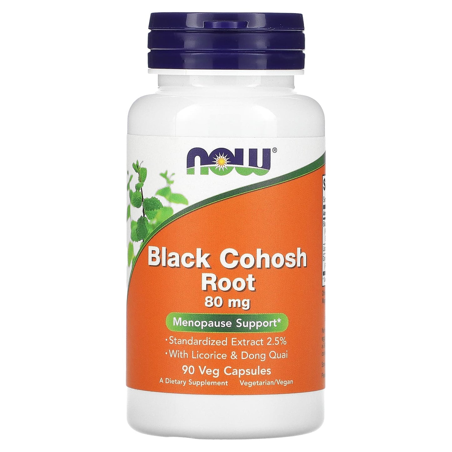 Now Foods, Black Cohosh Root, 80 mg, 90 Veg Capsules UPC 733739046079 | HiLife Vitamins