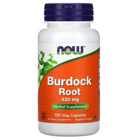 Now Foods, Burdock Root 430mg, 100 Vegetarian Capsules UPC 733739046086 | HiLife Vitamins