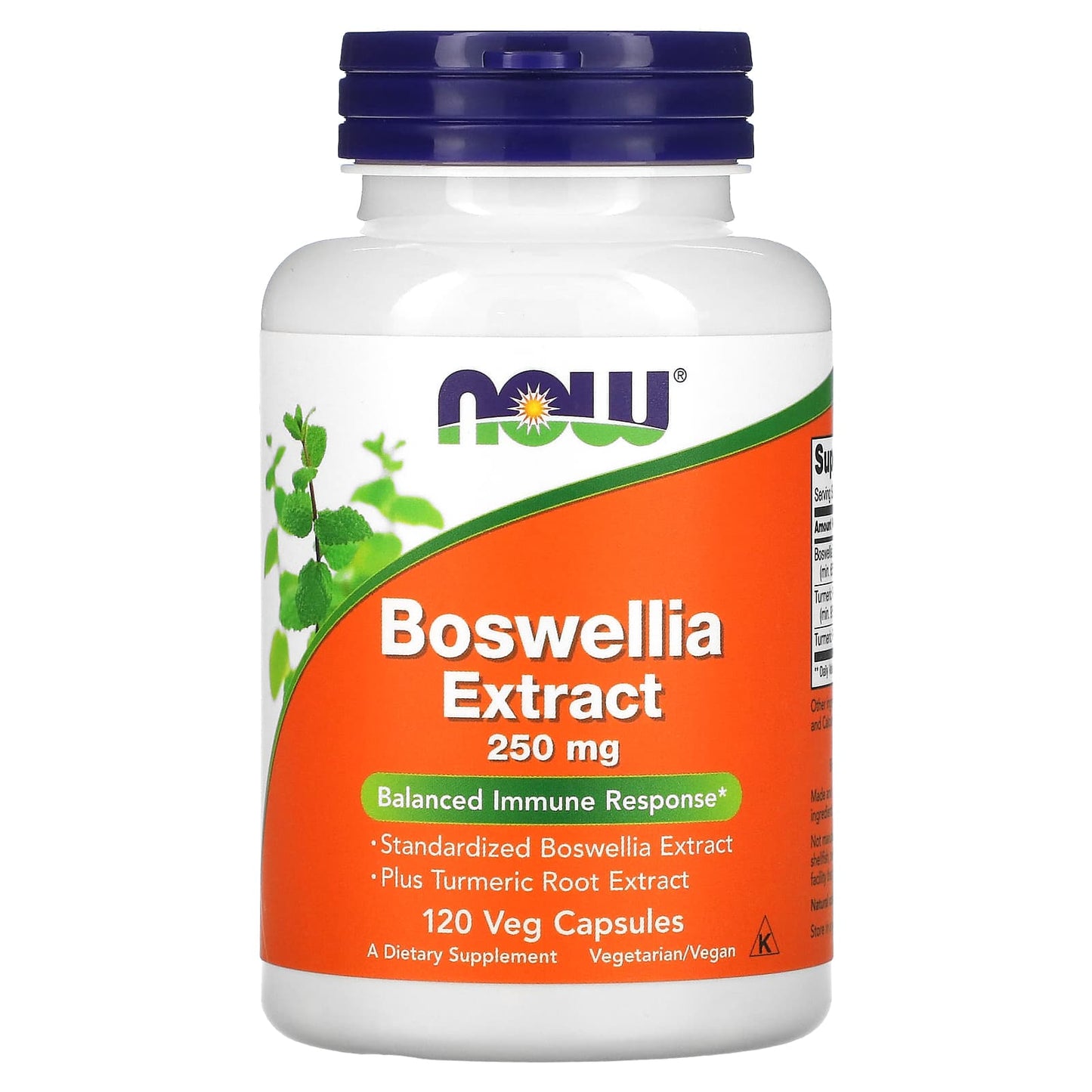 Now Foods, Boswellia Extract, 250 mg, 120 Veg Capsules UPC 733739046147 | HiLife Vitamins