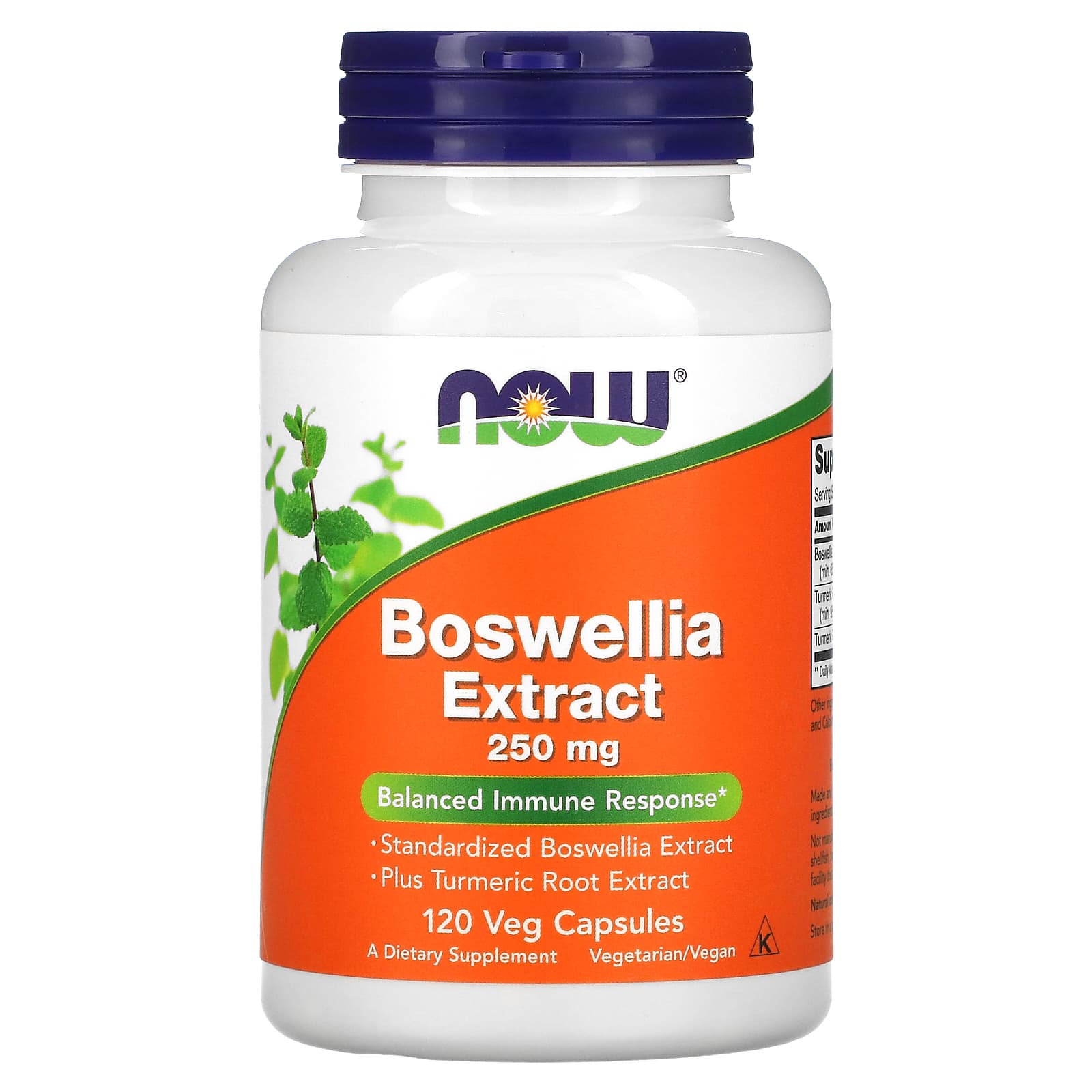 Now Foods, Boswellia Extract, 250 mg, 120 Veg Capsules UPC 733739046147 | HiLife Vitamins