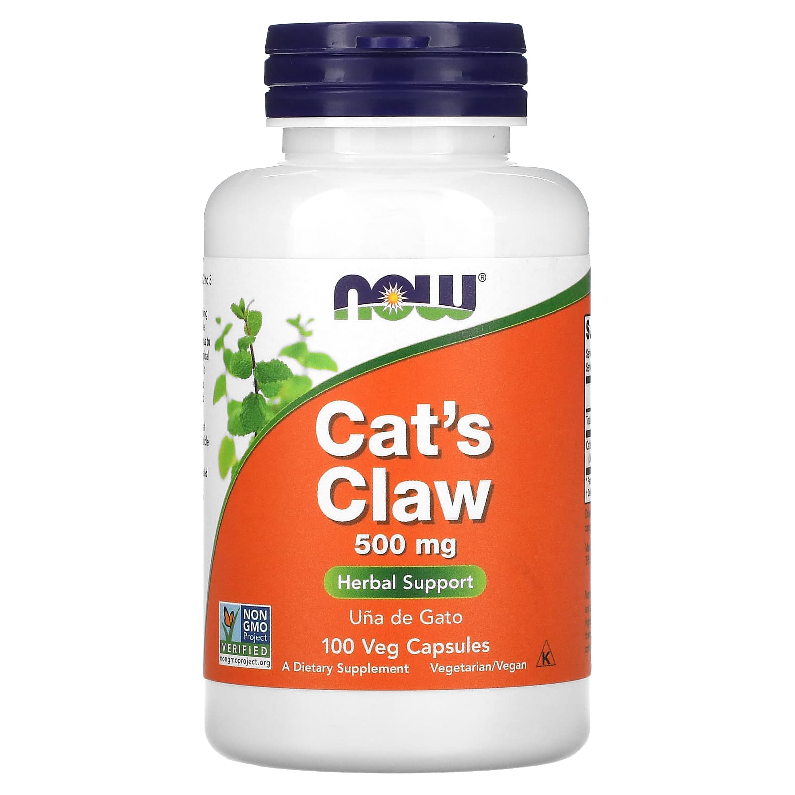 Now Foods, Cat's Claw 500 mg, 100 Capsules UPC 733739046185 | HiLife Vitamins