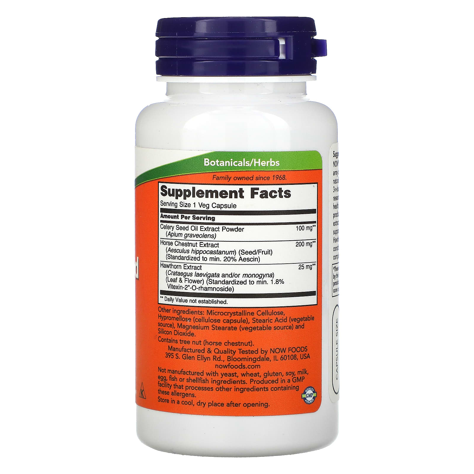 Now Foods, Celery Seed Extract, 60 Veg Capsules UPC 733739046260 | HiLife Vitamins