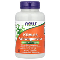 Now Foods, KSM-66 Ashwagandha®, 600 mg, 90 Veg Capsules UPC 733739046338 | Hilife Vitamins