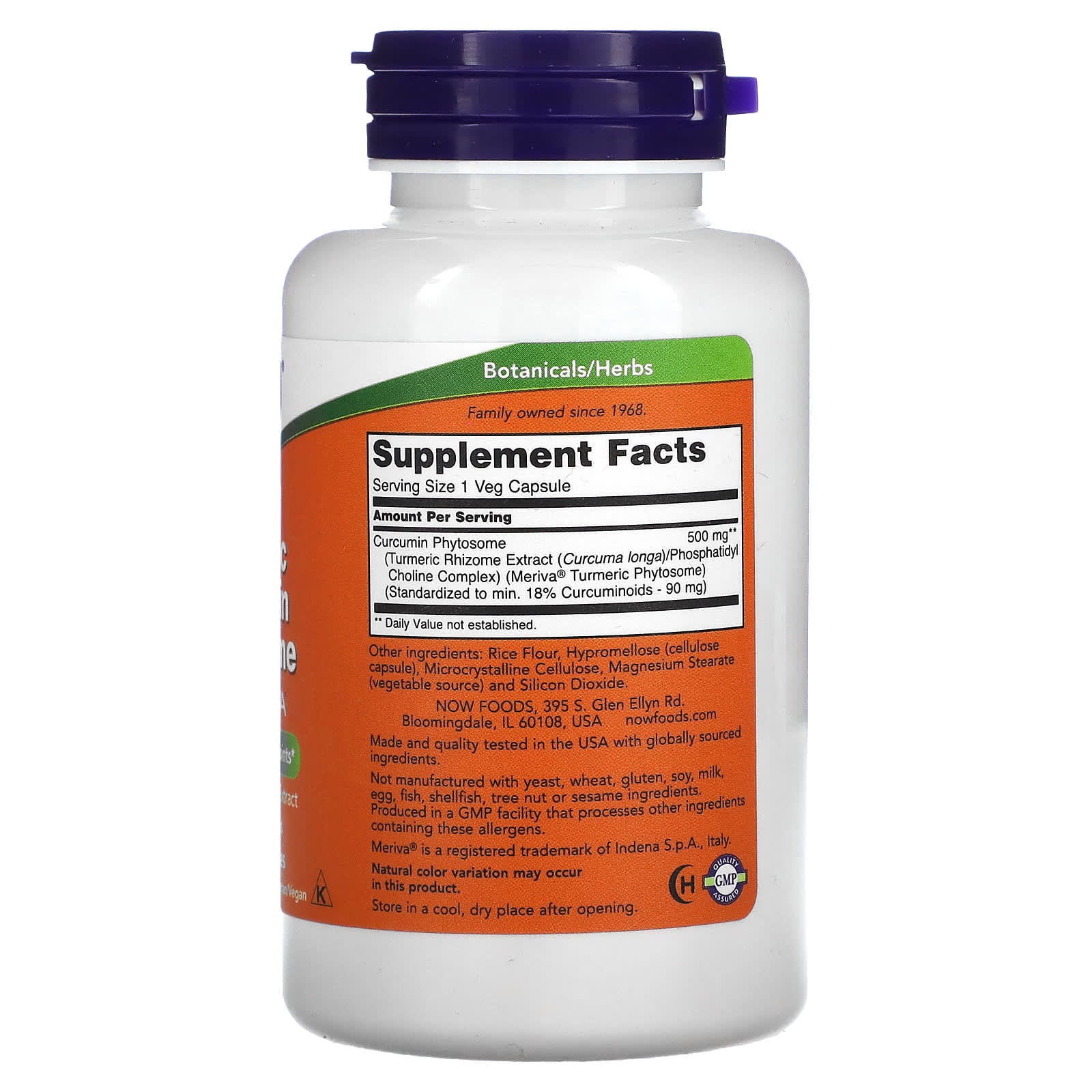 Now Foods, Bio-Curcumin Phytosome, 60 Veg Capsules UPC 733739046420 | HiLife Vitamins