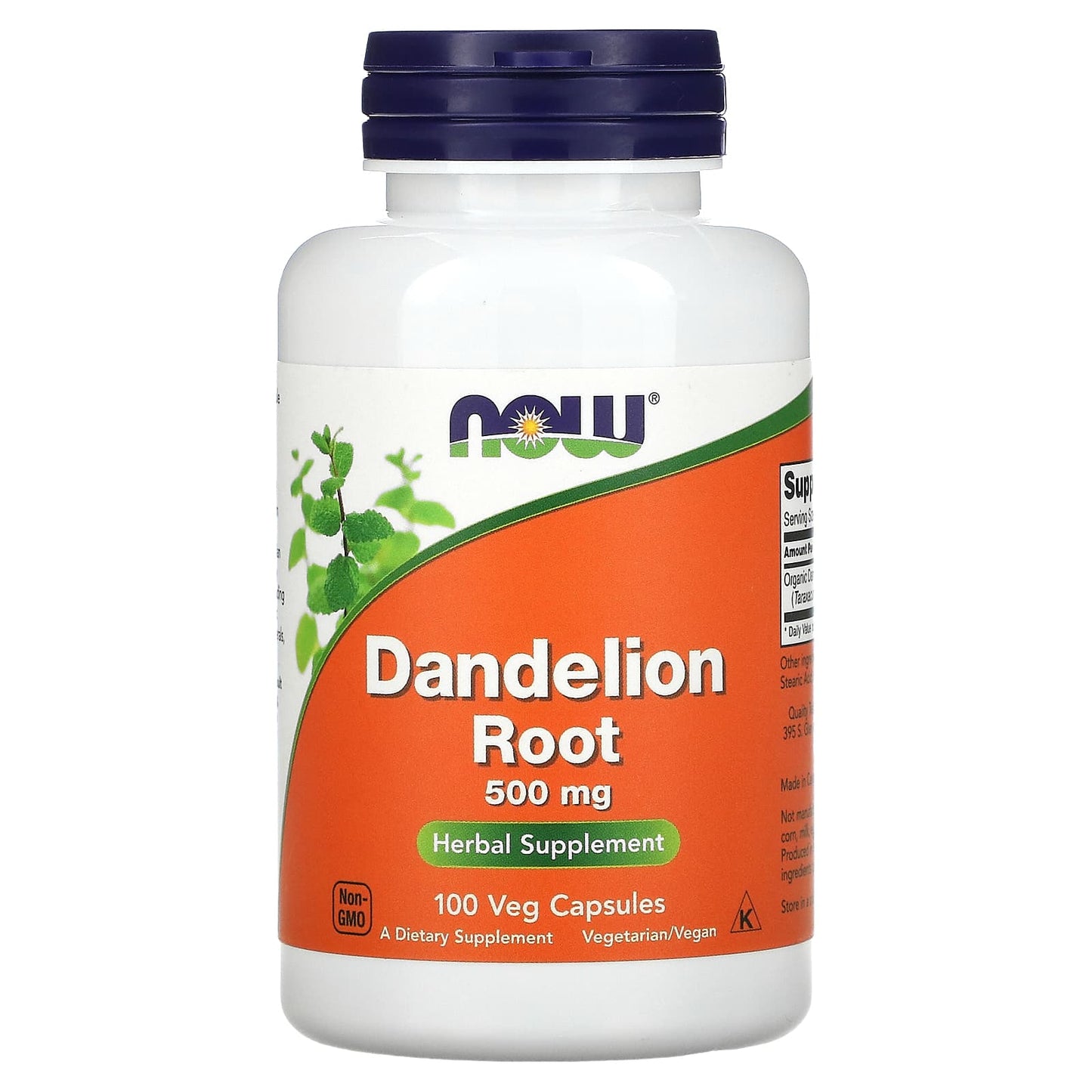 Now Foods, DANDELION ROOT 500mg, 100 Capsules UPC 733739046451 | HiLife Vitamins
