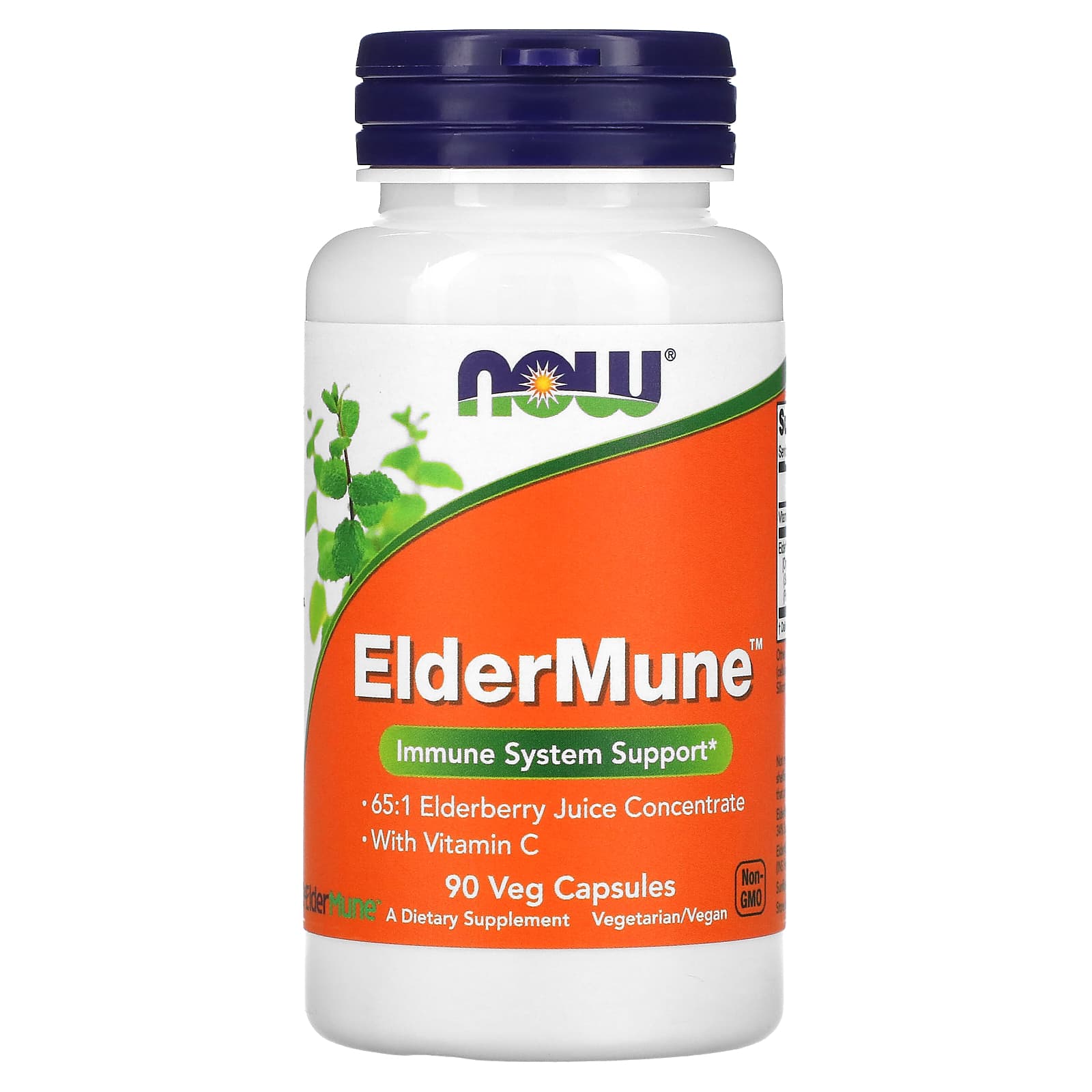 Now Foods, ELDERMUNE W/VIT C, 90 VCAPS UPC 733739046642 | HiLife Vitamins